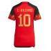 Belgie Eden Hazard #10 Dámské Domácí Dres MS 2022 Krátkým Rukávem